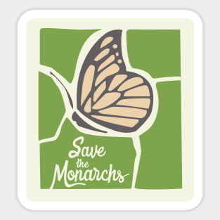 Save the Monarchs! Sticker